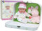 JC Toys - La Baby Travel Case Gift Set| Caucasian 11-inch Small Soft Body Baby Doll | Washable | Cute Outfit, Bottle, Pacifier & Plush Bunny | for Children 12 Months +, Pink