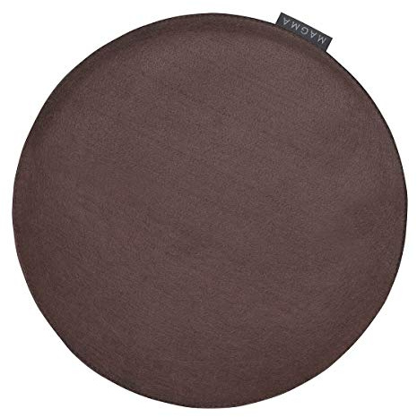 MAGMA AVARO Stuhlkissen/Sitzkissen für Indoor und Outdoor, Öko-Tex Siegel, waschbar bis 30°C, 1 Stück, 35x35cm, Braun