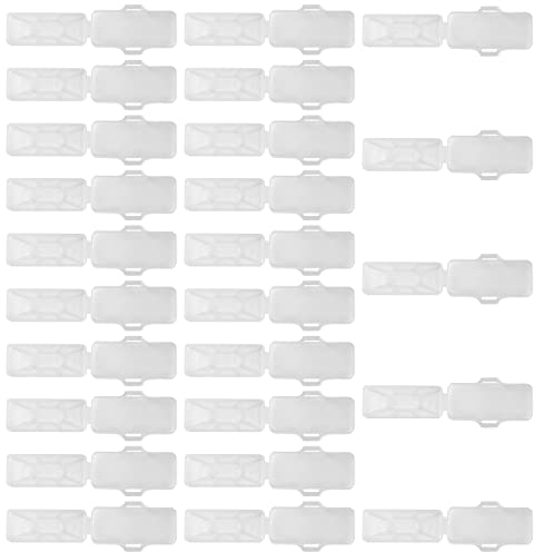 Boîte Étiquettes de Câbles, GEBAUM Attaches Pour Marqueurs De Câble 25 Pièce, Pliable, Lsolé et Résistant à L'humidité, Convient pour le Marquage de Tous Types et Tailles de Câbles