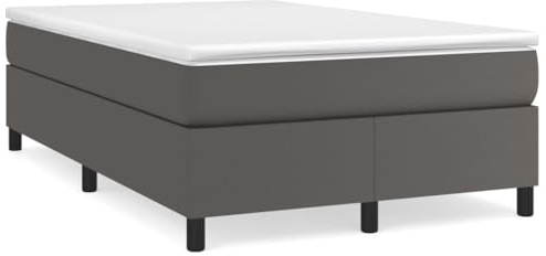AUVYI Boxspringbett Polsterbett, Bett, Betten, Bettgestell, Schlafzimmer 120x200 cm Grau Stauraumbett Boxspringbetten Kunstleder