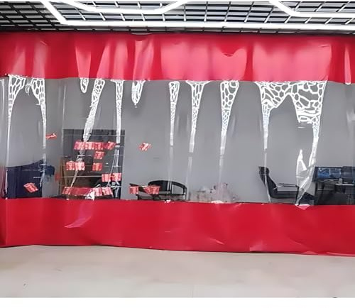 Cortinas divisoras de garaje, lona de PVC resistente al agua, enrollamiento rápido y fácil de limpiar para interiores y exteriores, taller de fábrica