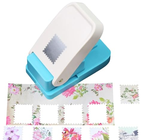 Troqueladora Cuadrado Portátil, 9x9x5cm Perforadora Cuadrada Papel, PP Perforadora Cuadrado, Para Hacer Sellos Y Etiquetas, Herramientas Manuales, Scrapbooking Y Manualidades En Papel