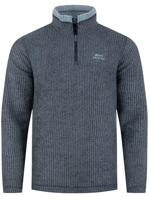 Weird Fish Newark 1/4 Zip Grid Fleece Rich Navy Size XL. (Jumper/Sweater/Fleece)