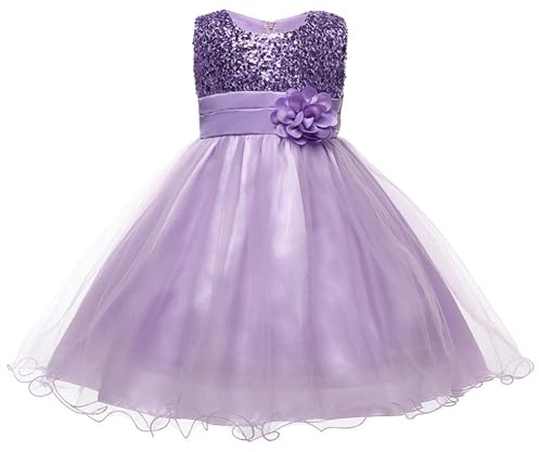 Générique Prinsessa, flicka, ceremoni, fest, bröllop, födelsedag, lång klänning, satin, paljetter, elegant, kortärmad, barn, dop, nattvard, A58