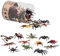 Terra 60-teilig Tierfiguren Sammlung Insekten und Spinnen Spielzeug Set – Tarantel, Heuschrecke, Skorpion, Libelle und mehr – Spielzeug ab 3 Jahren