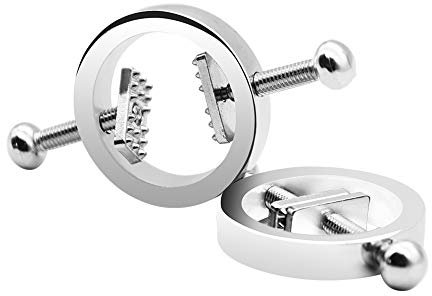 Morsetti per capezzoli per capezzoli fetish, morsetti per capezzoli, regolabili, sexy, erotici, SM, rotondi, stimolazione, giocattolo sessuale per donne e uomini Roluck (coppia)