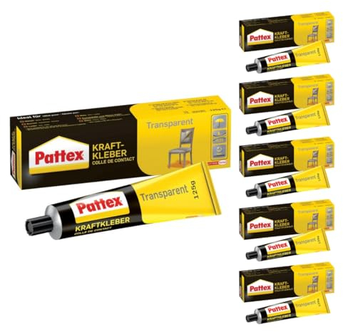 Pattex Colle puissante Classic, Colle époxy extrêmement forte pour une résistance maximale, colle universelle pour une utilisation universelle, colle haute chaleur, 6 x 50 g