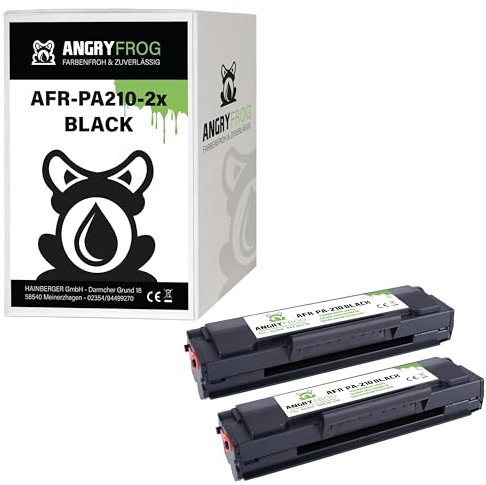 Angry Frog 2X Toner Kompatibel PA210 BK für Pantum P2502W P2500W M6550NW M6500W M6558NW M6608NW M6600NW