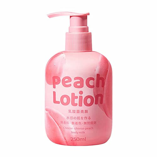Moisturizing Body Milk Cheese Peach Moisturizing Lactic Moisturizing Body Lotion Seidige, feuchtigkeitsspendende Körpermilch mit großer Kapazität Shampoo Pilz (A, One Size)
