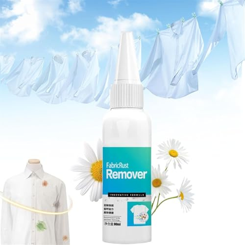 Fabric Rust Remover, Fabric Rust Stain Remover for Clothes, Garment Stubborn Stain Cleaner Oil Remover for Various Rust Stains, Quick and Easy Dirt Spot Removal (1Pcs)