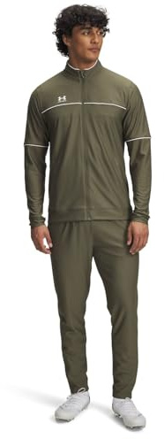Under Armour Ensemble de survêtement Challenger Hommes, survêtement homme léger et respirant, ensemble de sport avec veste et pantalon, Marine OD Green/White, L, Marine OD Green/White, MD