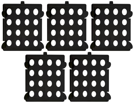 Fenteer 5 Pièces Planche de Pliage Chemise Organisateur Rangement Vêtements Accessoire Portable Polypropylène Pratique Convient pour Chambre Buanderie, Noir