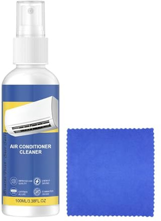Fellflying Spray Pulitore per AC,100ml Spray Pulente Rimozione Polvere HVAC - Pulitore per Aria Condizionata Senza Risciacquo | Casa, Appartamento, Ufficio, Soggiorno, Camera da, Hotel