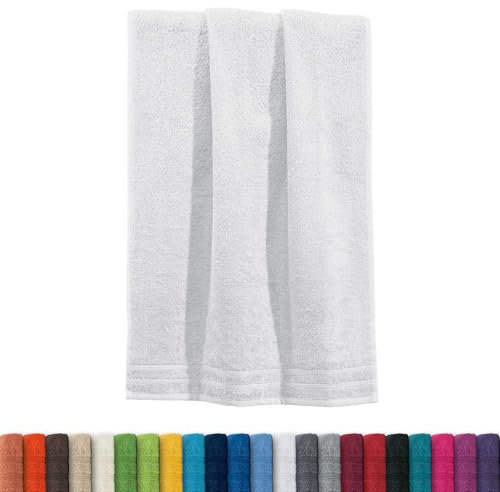 Erwin Müller Handtuch Heidelberg 100% Baumwolle weiß Größe 50x80 cm - saugstark, gut trocknend, kompakt, leichte Qualität - ideal für Sport, Strand, Reisen (weitere Farben)