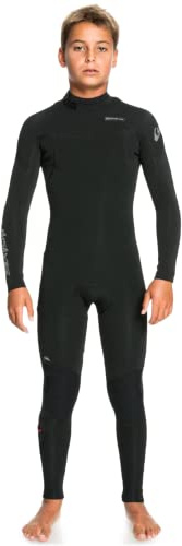 Quiksilver Boys Everyday Sessions 4/3 Back Zip Wetsuit - Black | 16