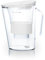 Wasserfilter Kanne Aqualita - mit Erinnerungsfunktion Smartphone-App - 2,5 Liter- Filter zur Reduzierung von Kalk, Chlor, Blei, Kupfer, Pestizide & Herbizide im Wasser - bianco di puro ® - Weiss