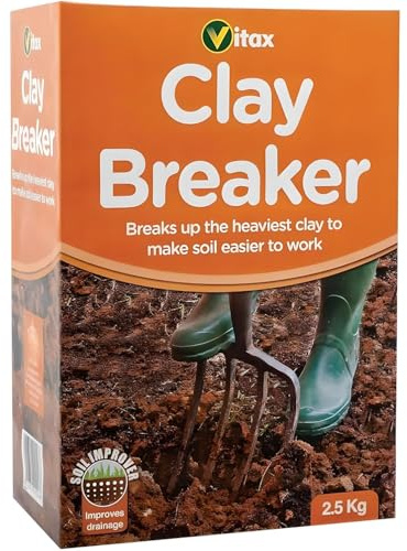 Vitax Clay Breaker 2.5kg – Improves Drainage, Conditions Heavy Clay Soils, Maintains pH Balance, Ideal for Lawns, Flower Beds & Vegetable Gardens