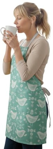 Jolee... Fabrics Wipe Clean PVC Coated Aprons - 100% Cotton Oilcloth - Adults and Childrens Sizes - Easy to Clean and Splash Proof Apron