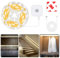 LED Strip Bewegungsmelder 3M,Wasserdicht Bewegungssensor Licht Leiste mit Doppelstromversorgung,Dauerlichtmodus,PIR Bewegungsaktiviert,Nacht Modus 3 Modi,für Schränke,Betten,Treppen–Warmweiß 3000K