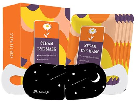 Warming Eye Masks | Sleeping Eye Masks | Warm Eye Compress Pack | Eye Fatigue Relief | Heated Eye Compress Safe and Skin-Friendly Materials Non-Woven Fabric for Dry Eyes Relaxation