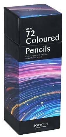 Lot de 72 crayons de couleur professionnels à base d'huile pour adultes et artistes, fournitures scolaires de bureau, artisanat, dessin, croquis, maison, papeterie mignonne