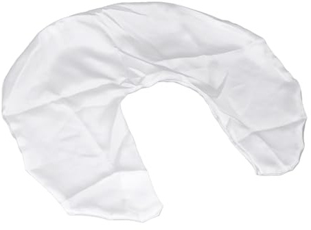 Couvercle d'Oreiller en Satin en Satin, Confortable et adapté à la Peau, Utilisation Polyvalente pour l'allaitement, avec un Design de Nettoyage Facile, un Ajustement Universel pour Oreiller (WHITE)