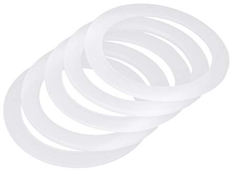 iiniim 5pcs Replacement Silicone Gasket Seal Ring for 1/2/3/6/9/12-Cup Stovetop Coffee Maker Pots Moka Express for 3-Cup One Size