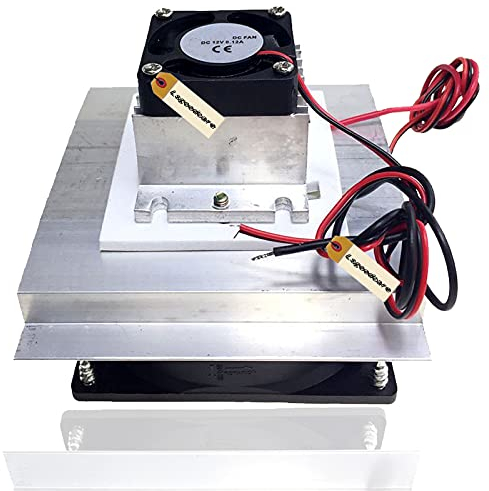 Lsgoodcare Peltier-Kühler-Set, 12 V, Halbleiter, thermoelektrischer Kühler, Peltier-Kühlsystem, TEC1-12706, Peltier-Kühlkörper-Modul-Set