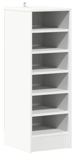 vidaXL Zapatero de Madera contrachapada Blanco 31,5x35x90 cm