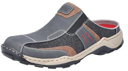 Rieker Herren 08050 Clogs, Grau, 41 EU