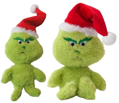 Aumüller Baldi Muffel y Mufla de menta con gorro de Papá Noel, juguete para gatos con relleno de valeriana y hierba gatera
