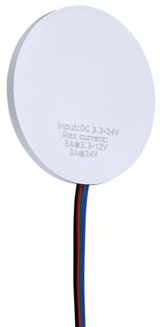 STBTECH Interruttore touch LED da 12 V, nascosto, DC 3,7 – 24 V, 3 A, interruttore touch per barra luminosa LED Smart Home, penetra in legno, pietra, vetro, ecc., penetra fino a 8 cm (bianco plus)