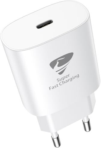 Aioneus Prise USB C, 25W Chargeur USB C Chargeur Rapide, PD3.0 Secteur Bloc Charge Rapide Type C Adaptateur pour iPhone 16 15 14 13 12 11 Pro Max X XS XR 8 7 6S Plus Mini SE, iPad, Samsung Galaxy