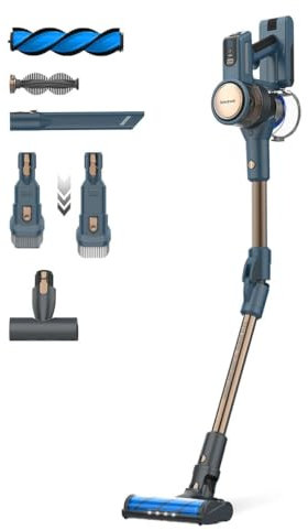Taurus – Aspiradora Homeland Digital Animal Flex | 415W | 3 velocidades | Sin Cable | Batería 3h | 60min autonomía | Giro 180º | LED óptico | 2 Cepillos