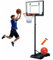 Basketballkorb Outdoor Kinder mit Basketball Kinder und Luftpumpe, 148-250cm Einstellbare Höhe, Der Beste Basketballkorb Outdoor Für Kinder von 6-12 Jahren