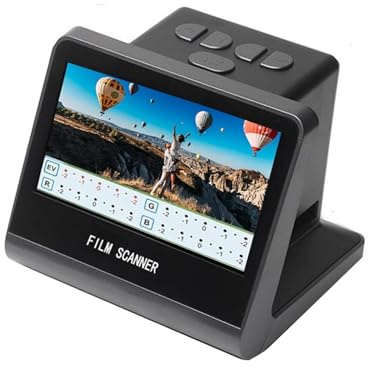 YUEHISY 22MP Filmskanner, 5in LCD HD Display 16 GB Minne Konverterar 35mm 126 110 135 50mm Super 8 -bilder Negativ Till JPEG Digital Foton