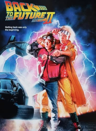 KUSTOM ART Póster decorativo de pared serie carteles película celebridades Regreso al Futuro Parte 2 II Impresión sobre papel patinata 40 x 30 cm sin marco