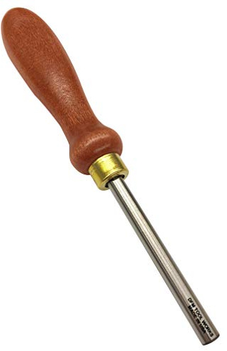 DFM Tool Works Cabinet Scraper Burnisher Tool - with Hard Maple Handle and Super Hard High Speed Steel Rod - Ideal for Card Scraper Burnishing and Woodworking Applications - Made in USA