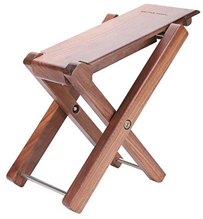 Fafeims Gitarrenfußstütze Gitarrenhocker Fußstütze Punk Black Walnut Holzfußhocker Fußstütze Zubehör für Gitarrenteile