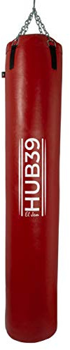 HUB39 sac de frappe long, 180 cm, sac de frappe plein, à 60 kg, sac de frappe professionnel.