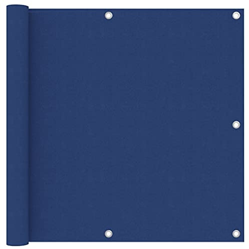 vidaXL Balkon Sichtschutz Bespannung Terrasse Windschutz Sonnenschutz Balkonbespannung Balkonverkleidung Blau 90x500cm Oxford-Gewebe