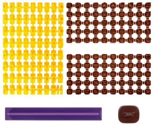 Giantree 172 Keksstempel Set, Buchstaben Stempel Nummer Ton Stempel Tortendeko Buchstaben Keksstempel Personalisiert Ausstechformen für Kuchen Keks Deko Prägung