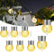 SC-Daily Solar Ball Lights, 8 Pack Upgrade Cracked Glass Hanging Ball Lightswith Handle, IP65Waterproof Outdoor Lanterns Decorative Globe Lights Solar Lighting for Garden,Party,Yard,Tree or Lawn