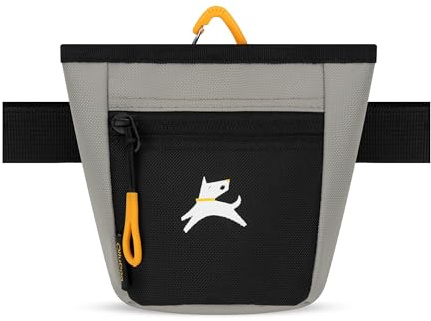OllyDog Goodie Treat Bag, Dog Treat Pouch, Waist Belt Clip for Hands-Free Training, Magnetic Closure, Dog Training and Behavior Aids, Three Ways to Wear (Wet Weather)