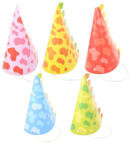 BESPORTBLE 10 Pezzi Cappellini da Festa a Forma di Dinosauro in Carta Resistente Cappelli da Compleanno per Design Cartone Animato Accessori per Feste di Compleanno e Occasioni Speciali