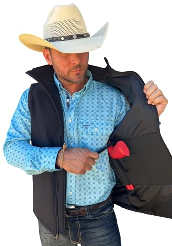Drover Cowboy Threads Men's Concealed Carry Softshell Jackets (US, Alpha, Large, Regular, Regular)