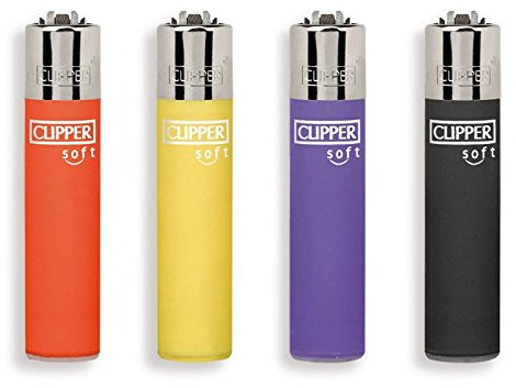 Accendini Clipper Micro Soft Touch 4 pz