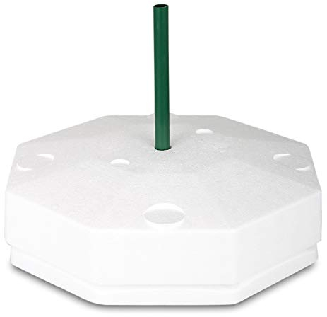 Eisfreihalter für Gartenteich | Styropor Eisfreihalter von Wagner Green | 8-Eckig 40cm mit Lüftungsrohr und Deckel | Hilft den Teich im Winter Eisfrei zu halten - Anti Ice Device