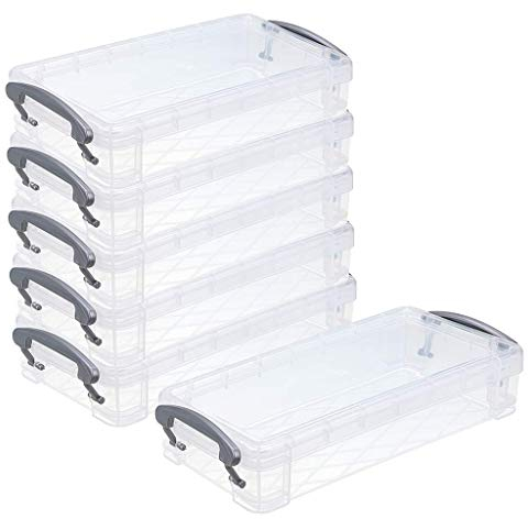 Sumnacon 6pcs superposable boîte à crayons boîte de rangement pour crayon de couleur(transparent)