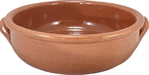 Cazuela tartera olla alta en barro esmaltado (33 x 8,5 cms)